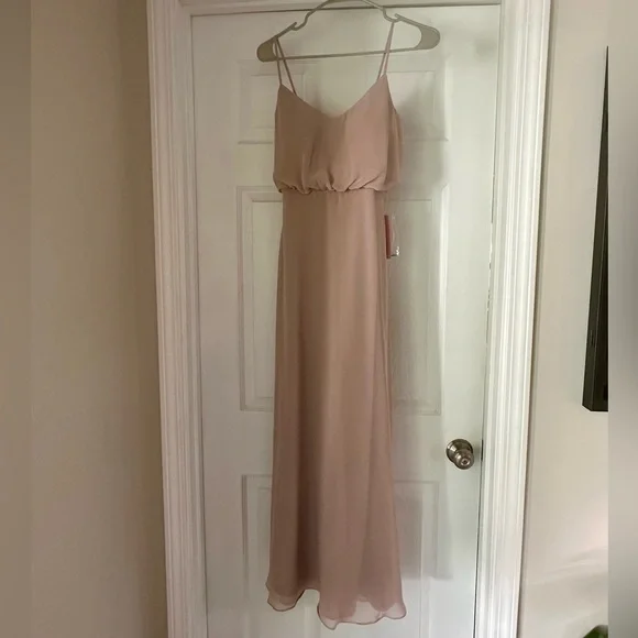 NWT Hey Birdy Taupe Bridesmaids Dress - Picture 1 of 7